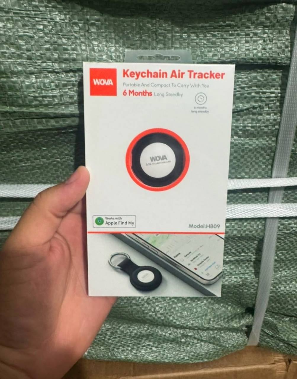 Keychain Air Tracker WOVA