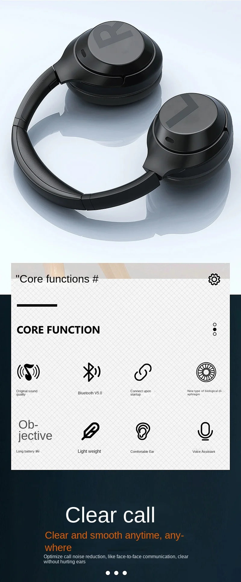 New High quality GUTZO Bluetooth headset
