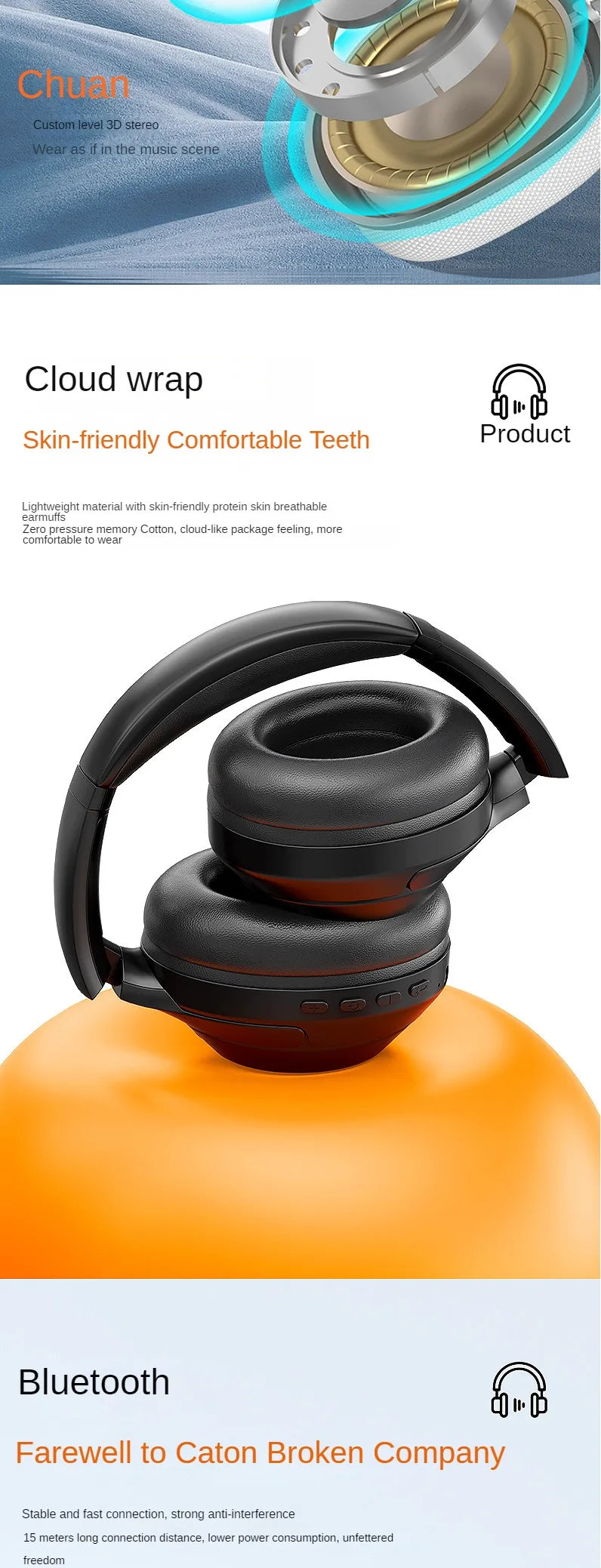 New High quality GUTZO Bluetooth headset