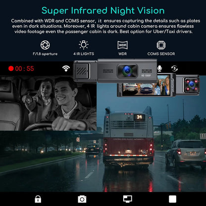 TADO Wifi  Dashcam Vehicle Video